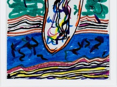 "It's a Gusher II, " Original Color Ink Drawing signed by David Barnett