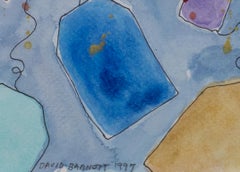 "Boston Tea Part Invites II", acquerello originale/inchiostro firmato da David Barnett