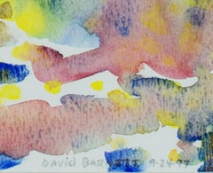 "Postcard Size Impression of Autumn at Star Lake..." Watercolor by David Barnett