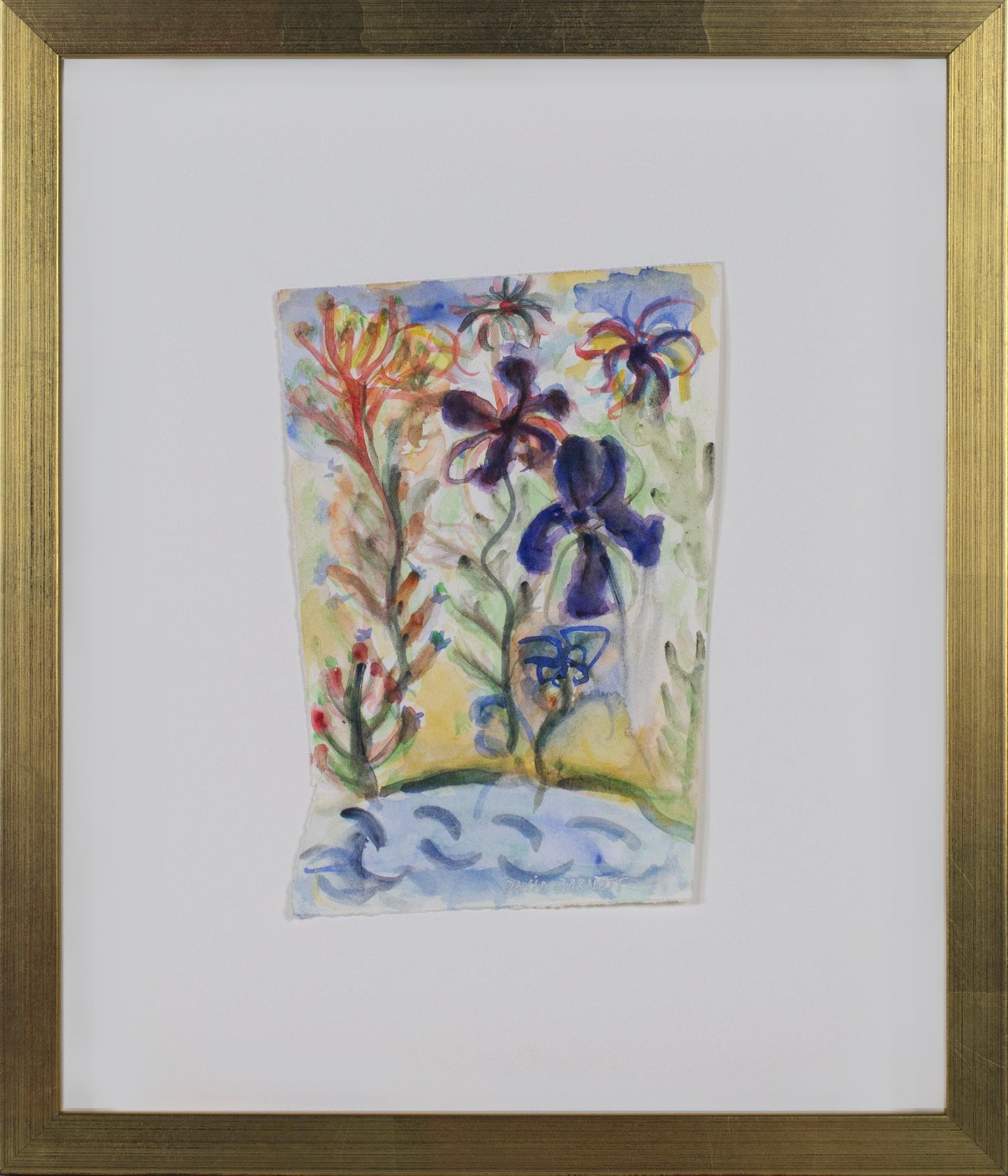 „Homage to Daniel Smith: Flowers at the Edge of the Pond“, von David Barnett im Angebot 3