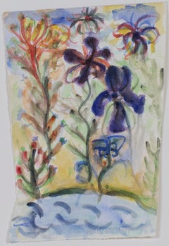 „Homage to Daniel Smith: Flowers at the Edge of the Pond“, von David Barnett