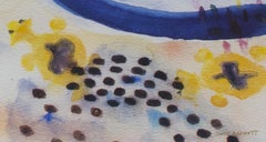 "Black Beans & Brains II, " Original Colorful Surrealist signed by David Barnett