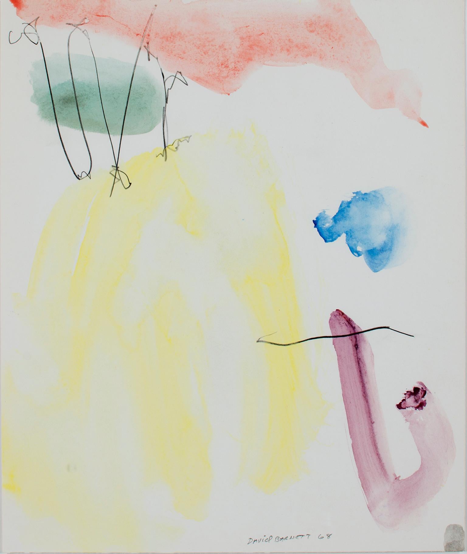 « Série Spacial Balance, », aquarelle et œuvres au crayon originales de David Barnett en vente 3