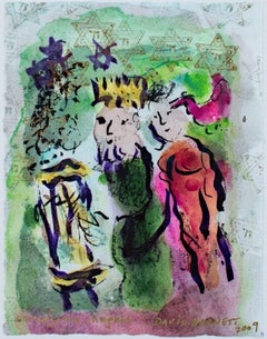 "Famous Artist Series: Homage to Marc Chagall: Carte de Voeux, " by David Barnett