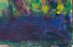 "Pond and Woods - Autumn, " Original Watercolor by David Barnett