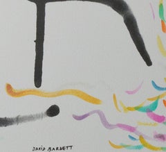 "Buddha Board Water Series Dear with Fall Confetti, " artwork by David Barnett