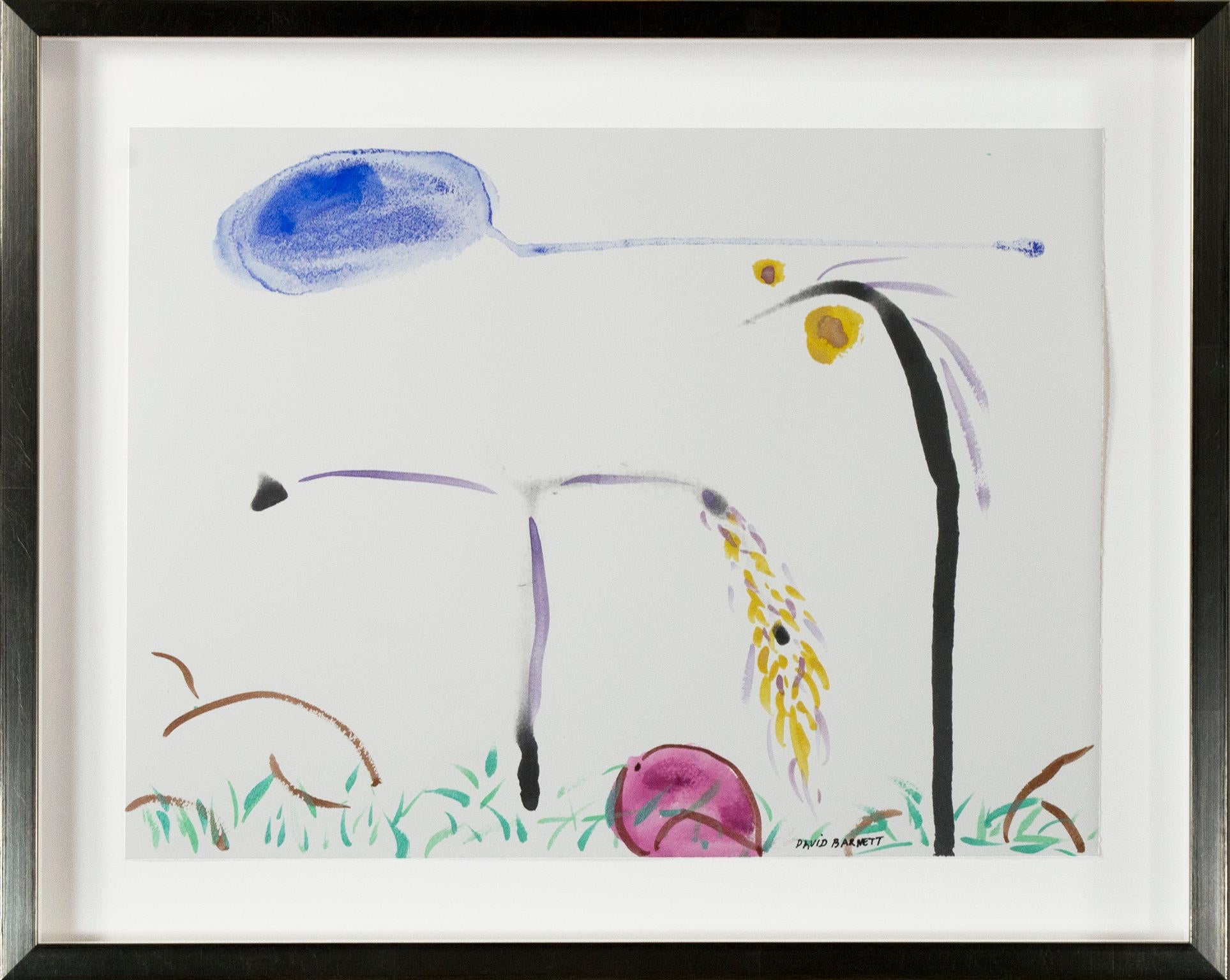 « Bird Disguized as Giacometti II », œuvre originale en techniques mixtes signée par David Barnett en vente 3