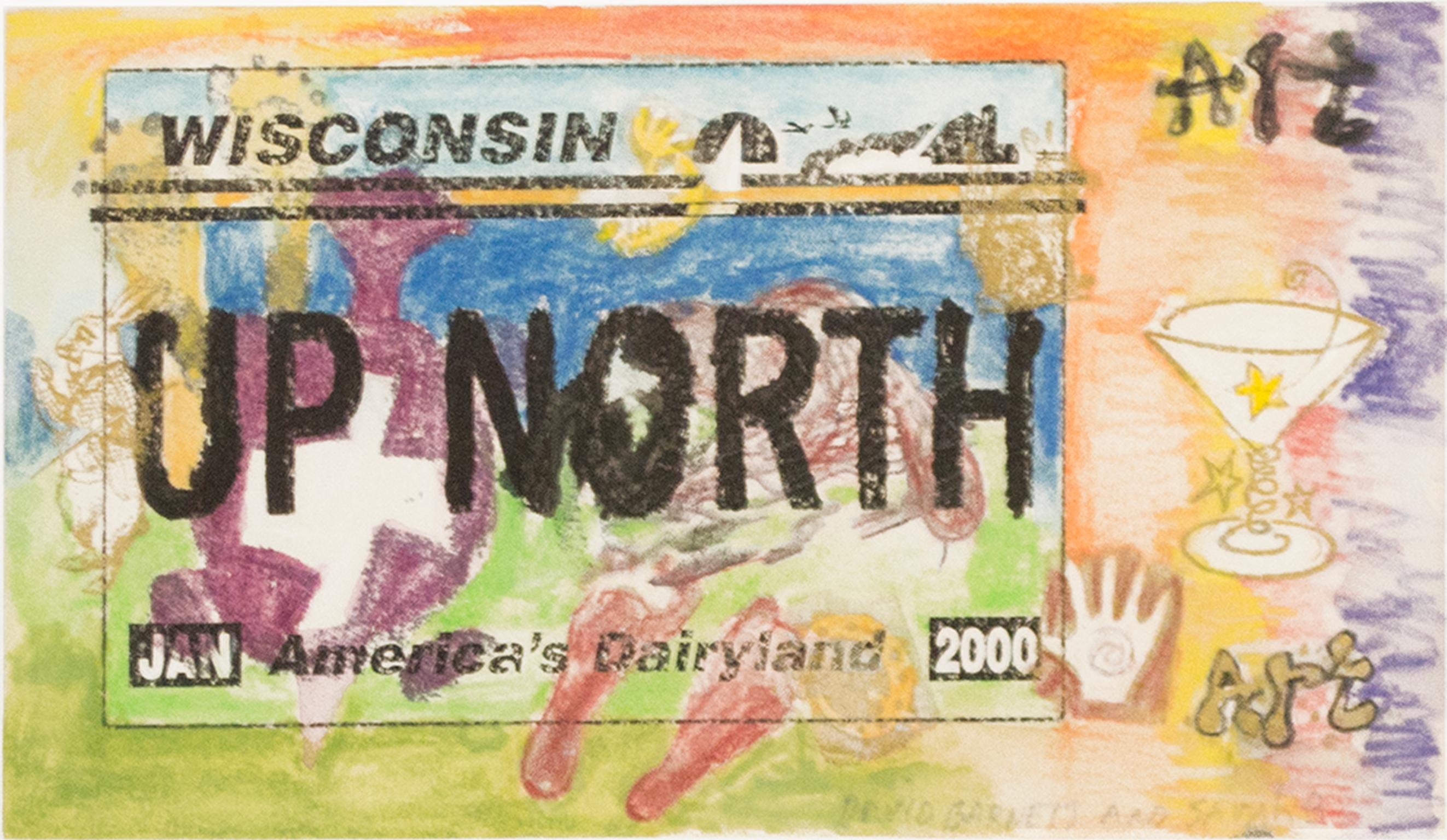 Abstract Drawing David Barnett - « Up North Wisconsin: Morph Dog, Rabbit, & Beaver », par David & Sarah Barnett