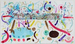 "Homage to Debra Lyn, New Horizon in Media Shower, " Watercolor by David Barnett