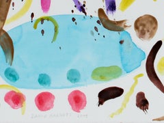 "Homage to Debra Lyn, New Horizon in Media Shower, " Watercolor by David Barnett