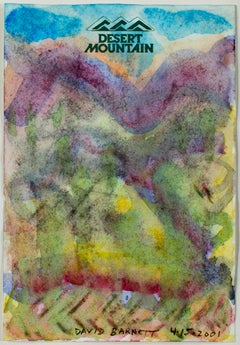„Souvenir of Desert Mountain“, Original-Aquarell signiert von David Barnett