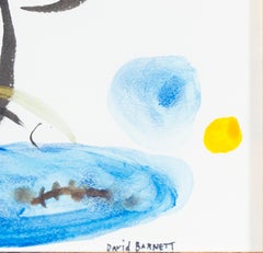 "Homage to Miro: Jwa Practicing Yoga Disguised as a Bird, " by David Barnett