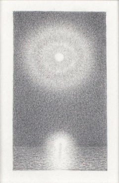 "Christ #5, " Dessin original miniature au graphite sur papier signé par Bill Teeple.