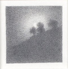 "Full Moon #26," Original Miniature Graphite on Paper signed by Bill Teeple