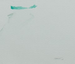 "Mountain, " Original Abstract Watercolor on Paper signed by David Barnett