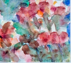 "Floral Fantasy, " Original Impressionistic Watercolor signed by David Barnett