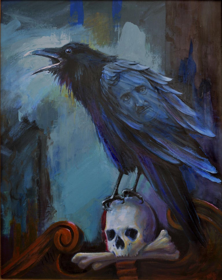 Raven Painting Oil - Painting Inspired