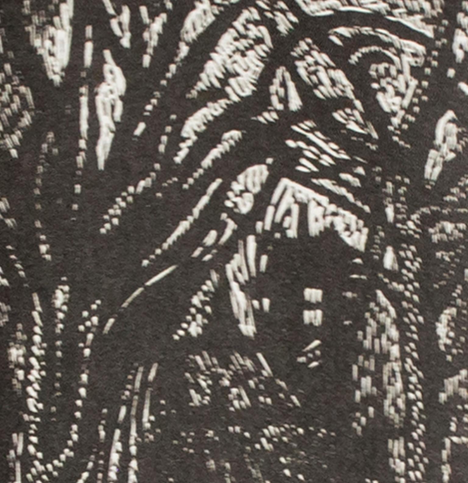 „Trees“, Landschafts-Holz-Stickerei von Betsy Ritz Friebert im Angebot 1