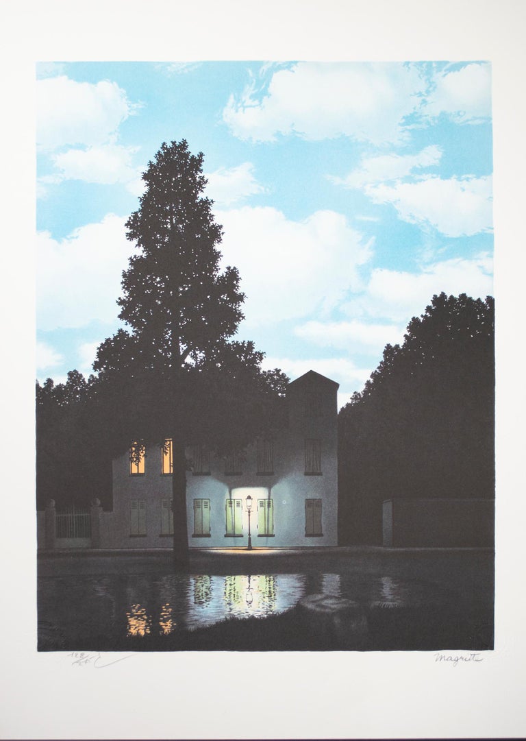 René Magritte - "L'Empire des (The Empire of Light), Lithograph Rene Magritte at 1stDibs | magritte empire of light print, the empire of magritte, empire of.light