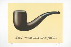 "La Trahison des Images (The Treachery of Images), " Litho after Rene Magritte