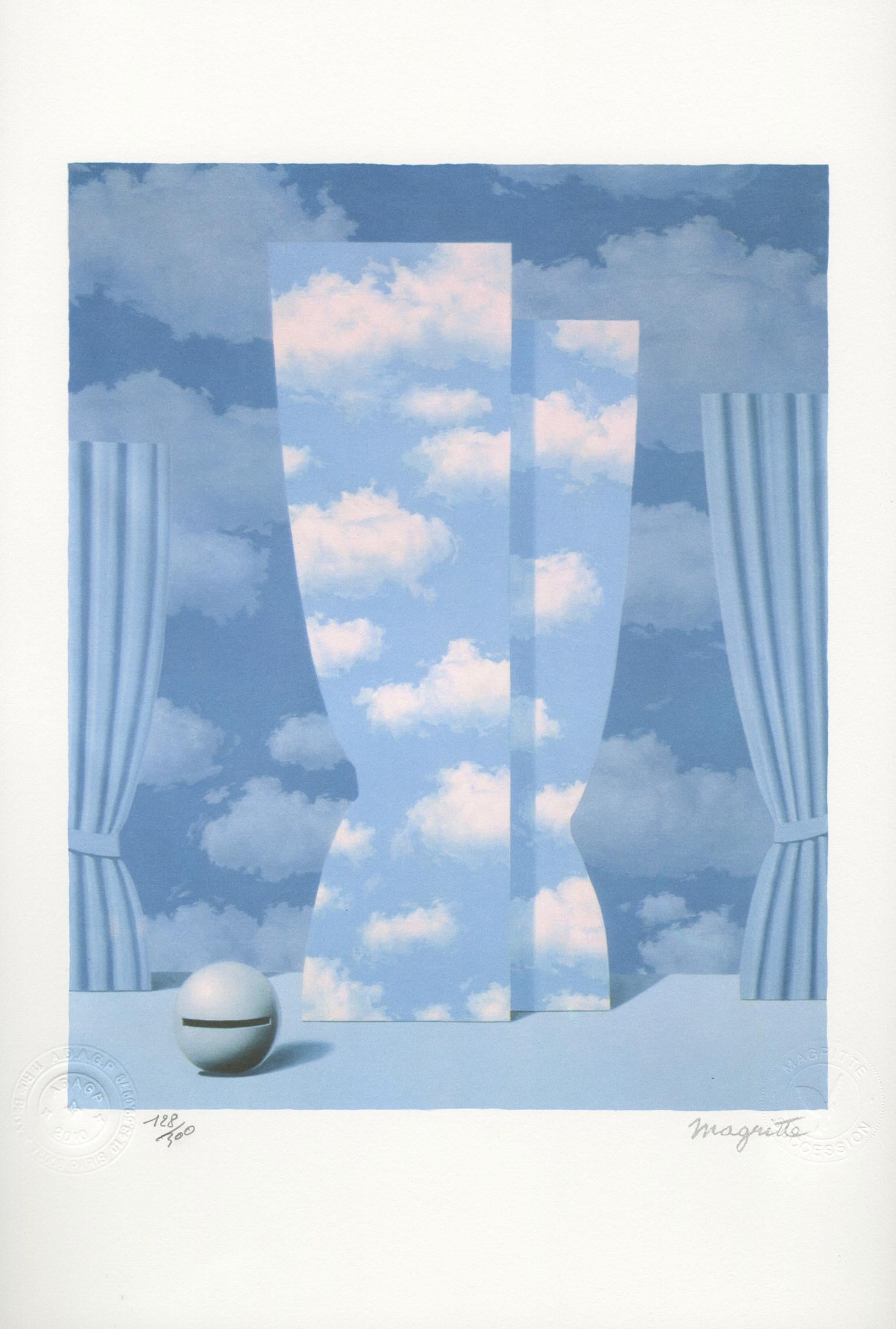 René Magritte Still-Life Print - "La Peine Perdue (The Wasted Effort)" Lithograph after Painting by Rene Magritte