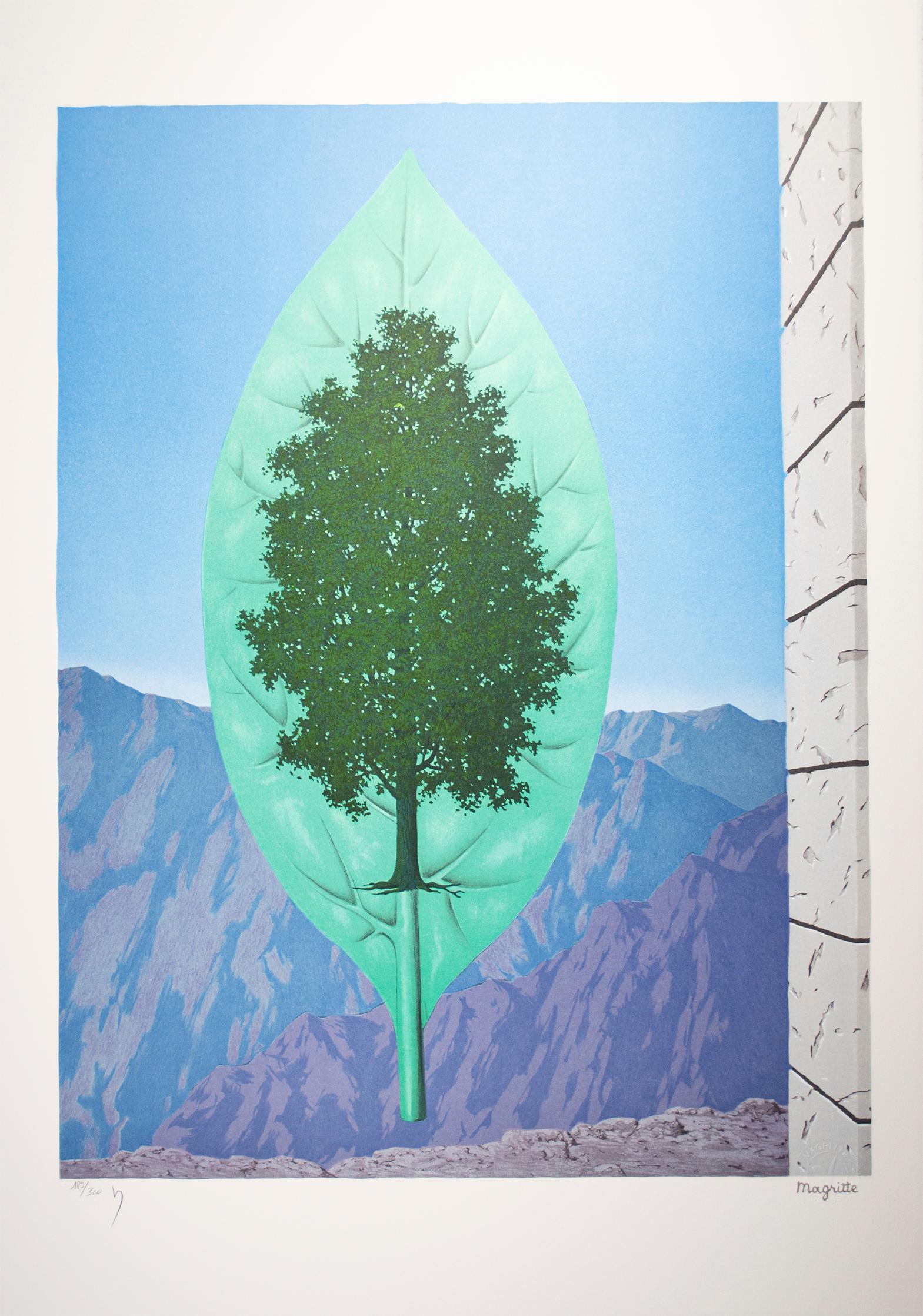 René Magritte Landscape Print – ""Le Dernier Cri (Das letzte Wort)," Lithographie nach dem Gemälde von Rene Magritte