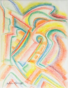 "Art Deco Abstract" original drawing by Sylvia Spicuzza