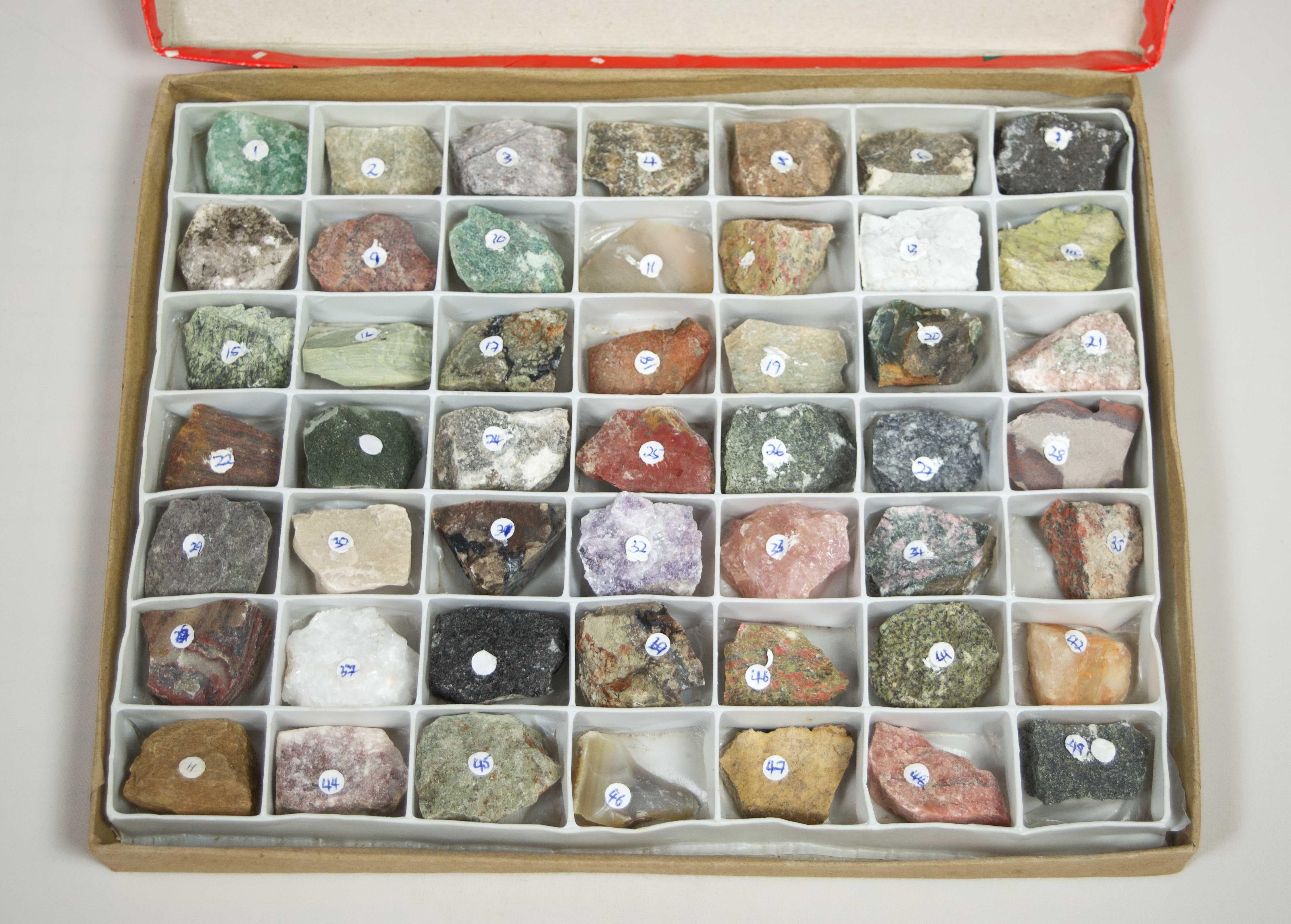 African (Shona)
49 Shona Stone Samples with Specimen Box.
