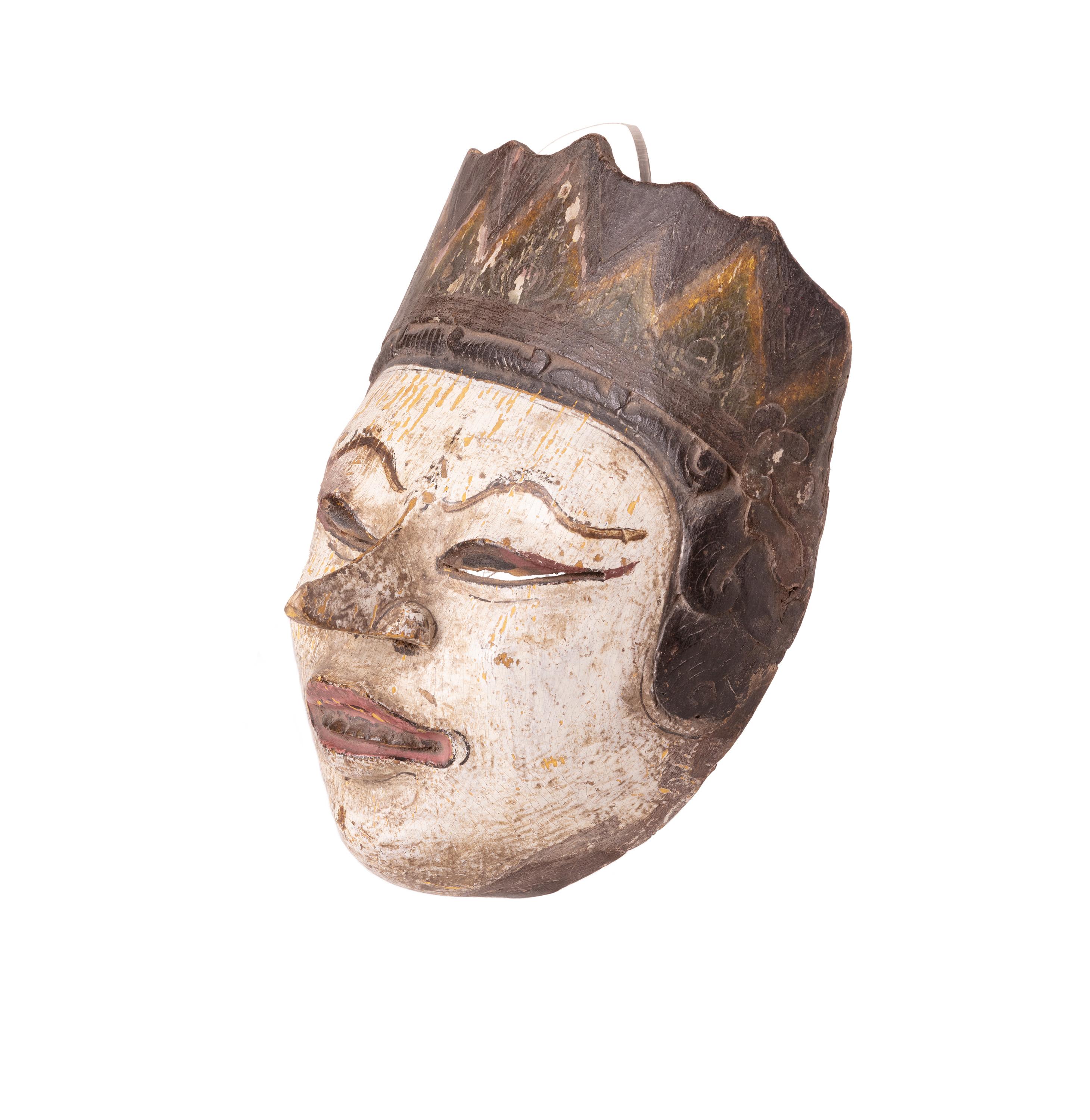 Indonesian Mask, 19th Century For Sale 1