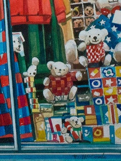 „English Teddy Bear Company“, Aquarell von Bruce McCombs