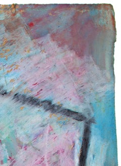 "Fap, " Oil Pastel on Grocery Bag signed by Reginald K. Gee