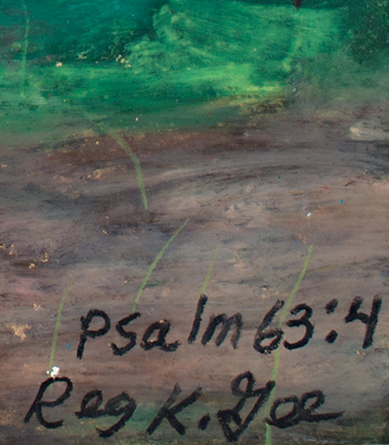 « Saltm 63:4...While I Live », peinture à l'huile signée par Reginald K. Gee en vente 1