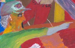 "Faraway from Familiar Sounds", disegno a pastello a olio firmato da Reginald K. Gee