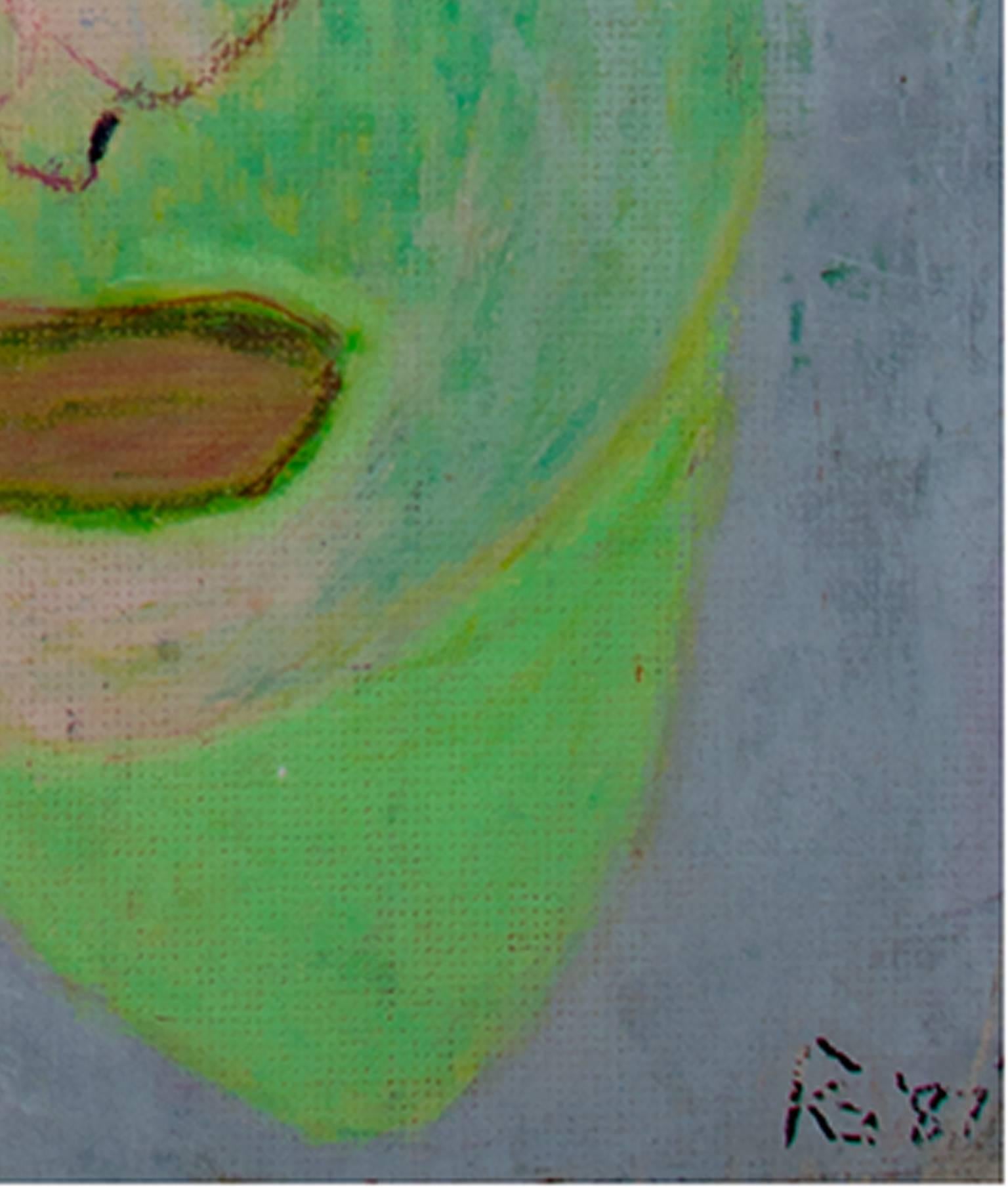 „I Don't Know Either“, Öl, Pastell auf Leinwand, Abstrakt, von Reginald K. Gee im Angebot 2
