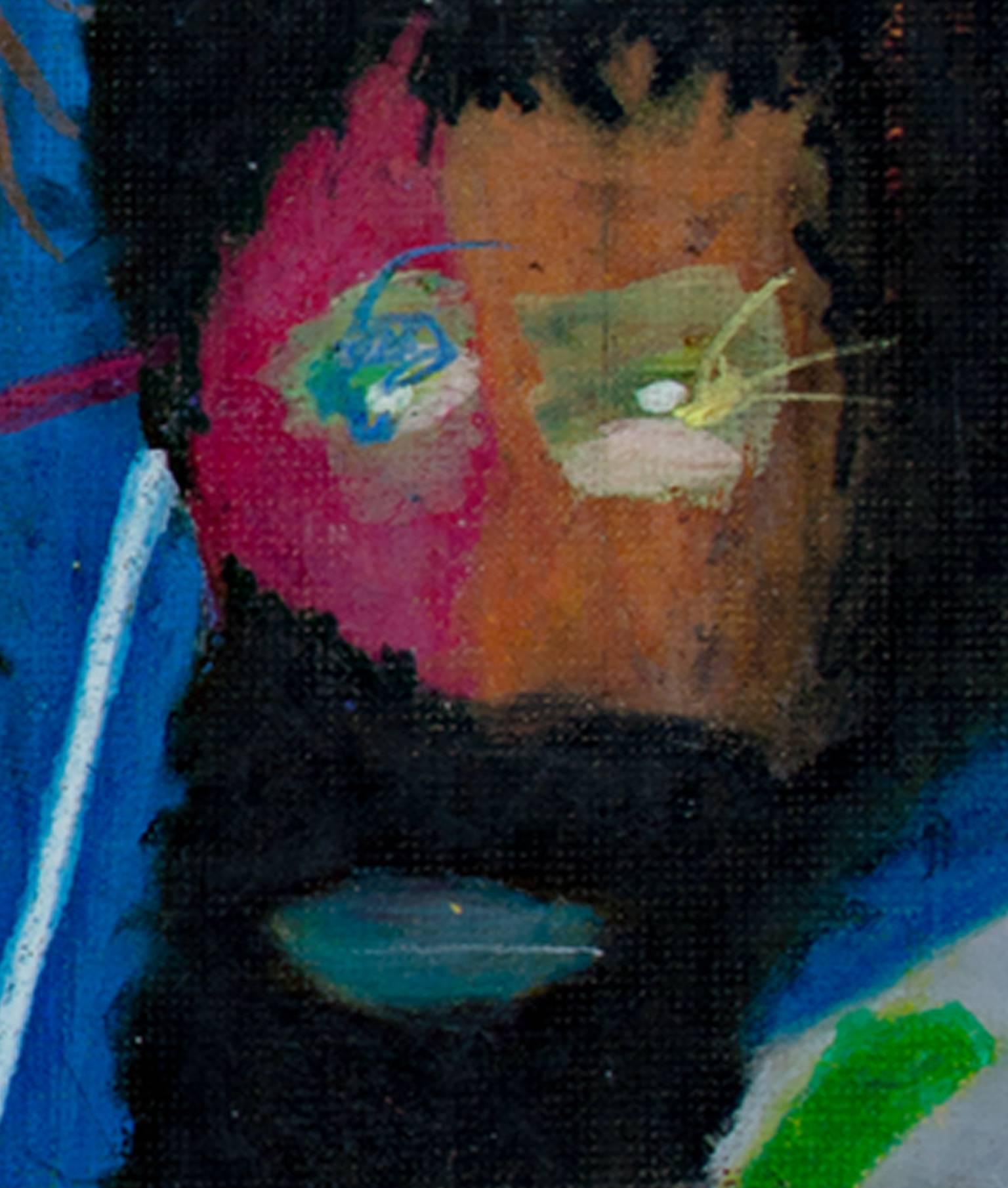 « I Don't Know Either » (Je ne sais pas lequel), peinture à l'huile sur toile abstraite de Reginald K. Gee en vente 4