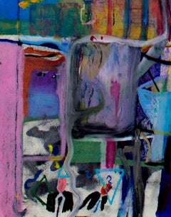 "Brunch Break, " Oil Pastel signed by Reginald K. Gee