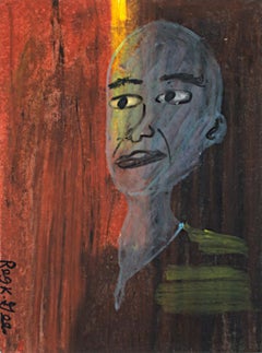 "Double Tone, " Pastel on Paper Portrait signed by Reginald K. Gee