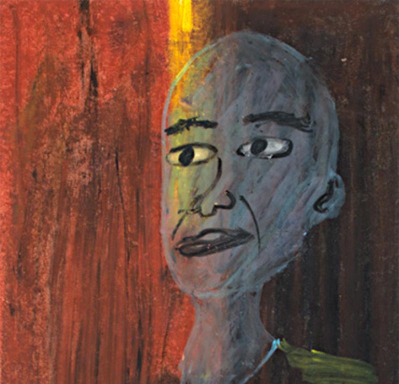 „Double Tone“, Pastellfarbenes Porträt auf Papier, signiert von Reginald K. Gee im Angebot 2