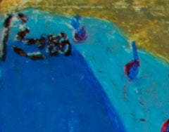 "Greco Roman Nuko Lok - The Forefront, " Oil Pastel signed by Reginald K. Gee