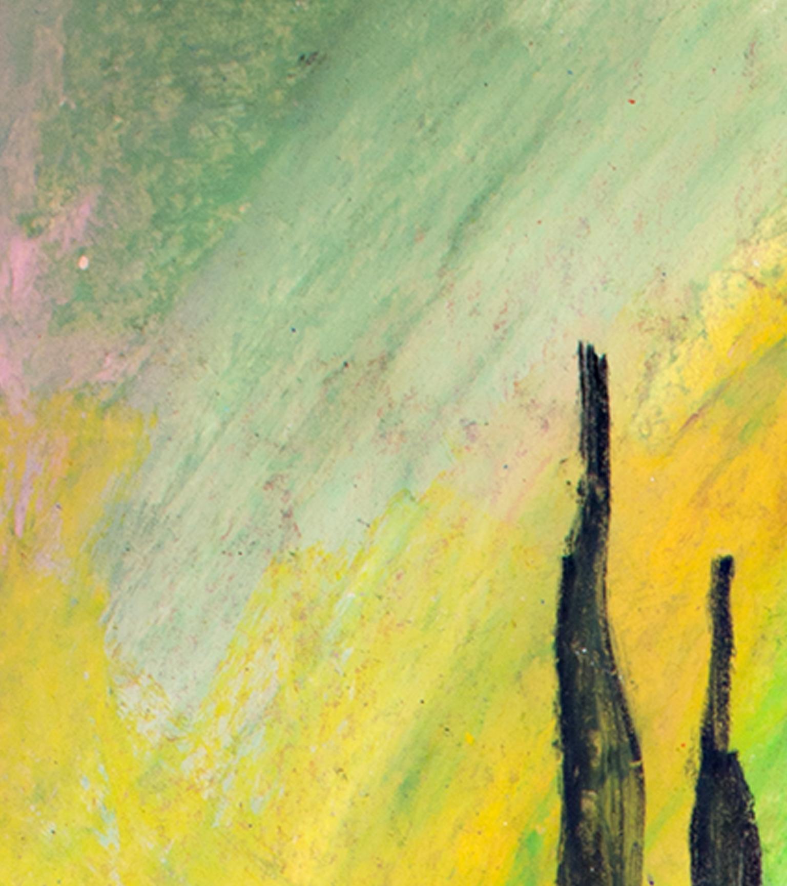 « Sudden Movement », sac à huile abstrait « Pastel on Grocery » signé par Reginald K. Gee en vente 4