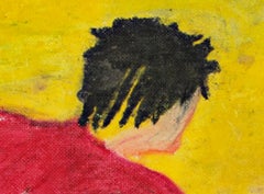 "The Lost Craft", pastel figuratif sur panneau de toile signé par Reginald K. Gee