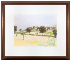 Used "Umbria, " Pastel signed by Wolf Kahn 