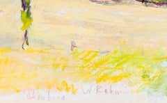 "Umbria, " Pastel signed by Wolf Kahn