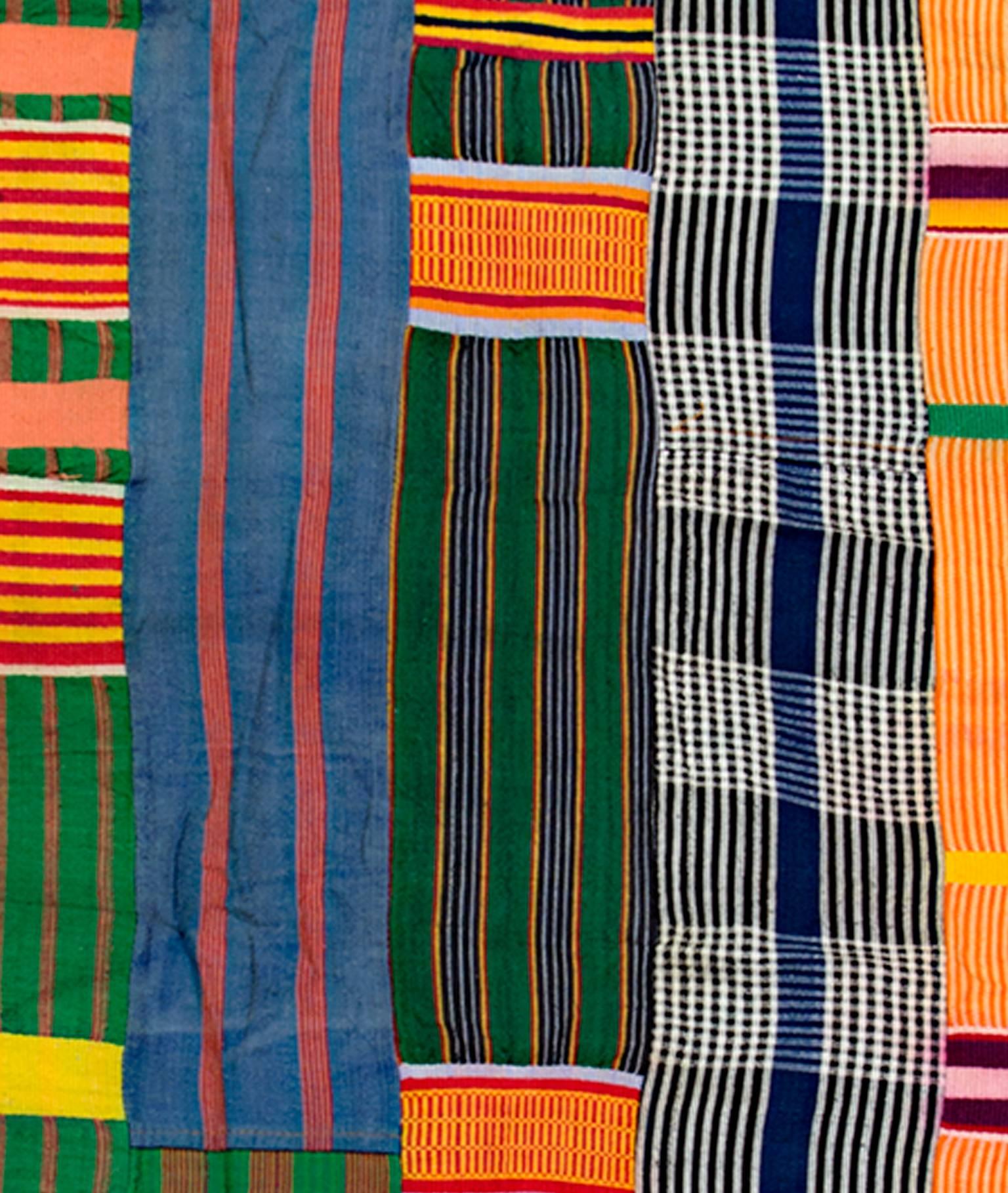 The Ewe people from Ghana are master weavers. People of means commission cloths called adanudo (
