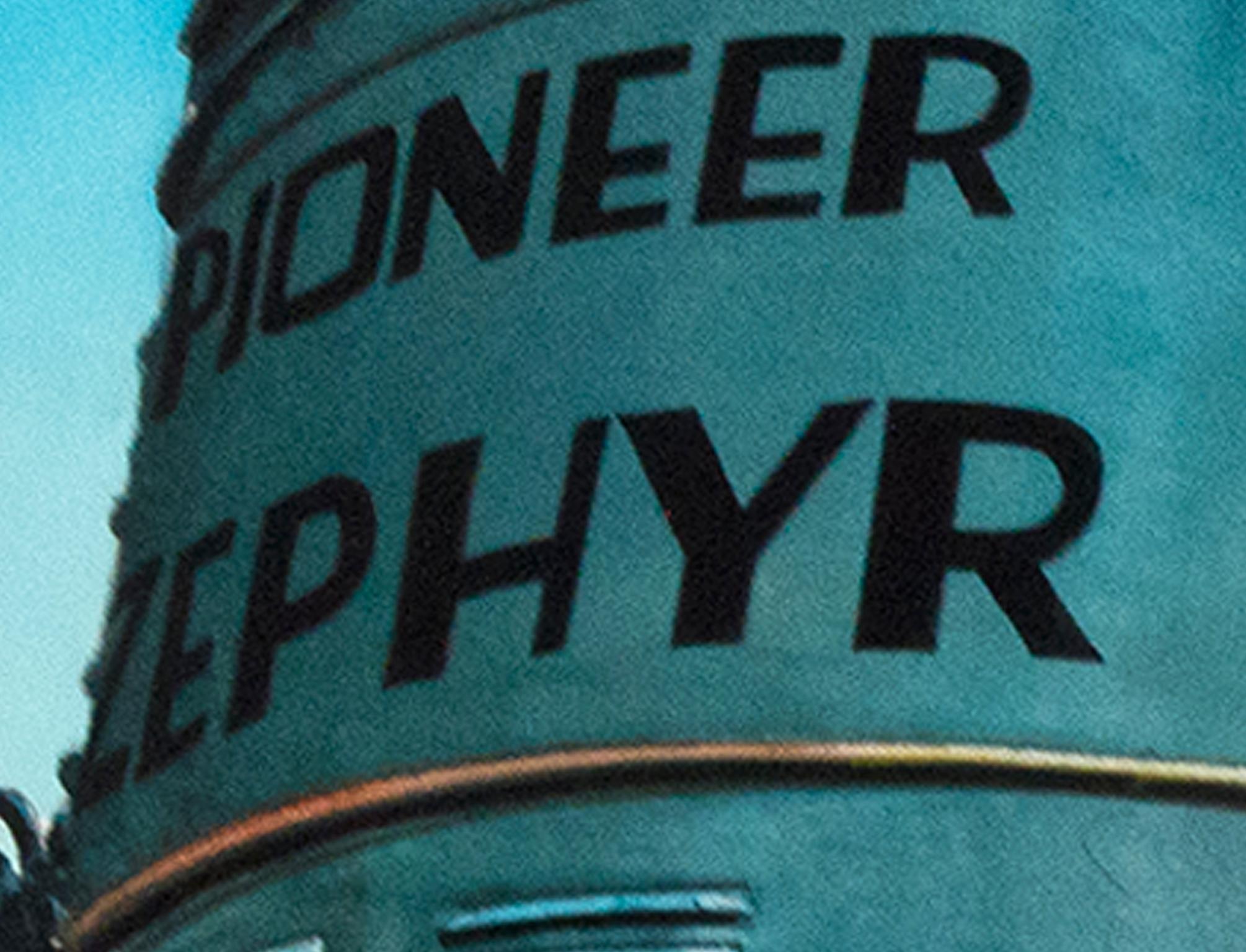 „Pioneer Zephyr“, Aquarellgemälde, signiert von Bruce McCombs im Angebot 3