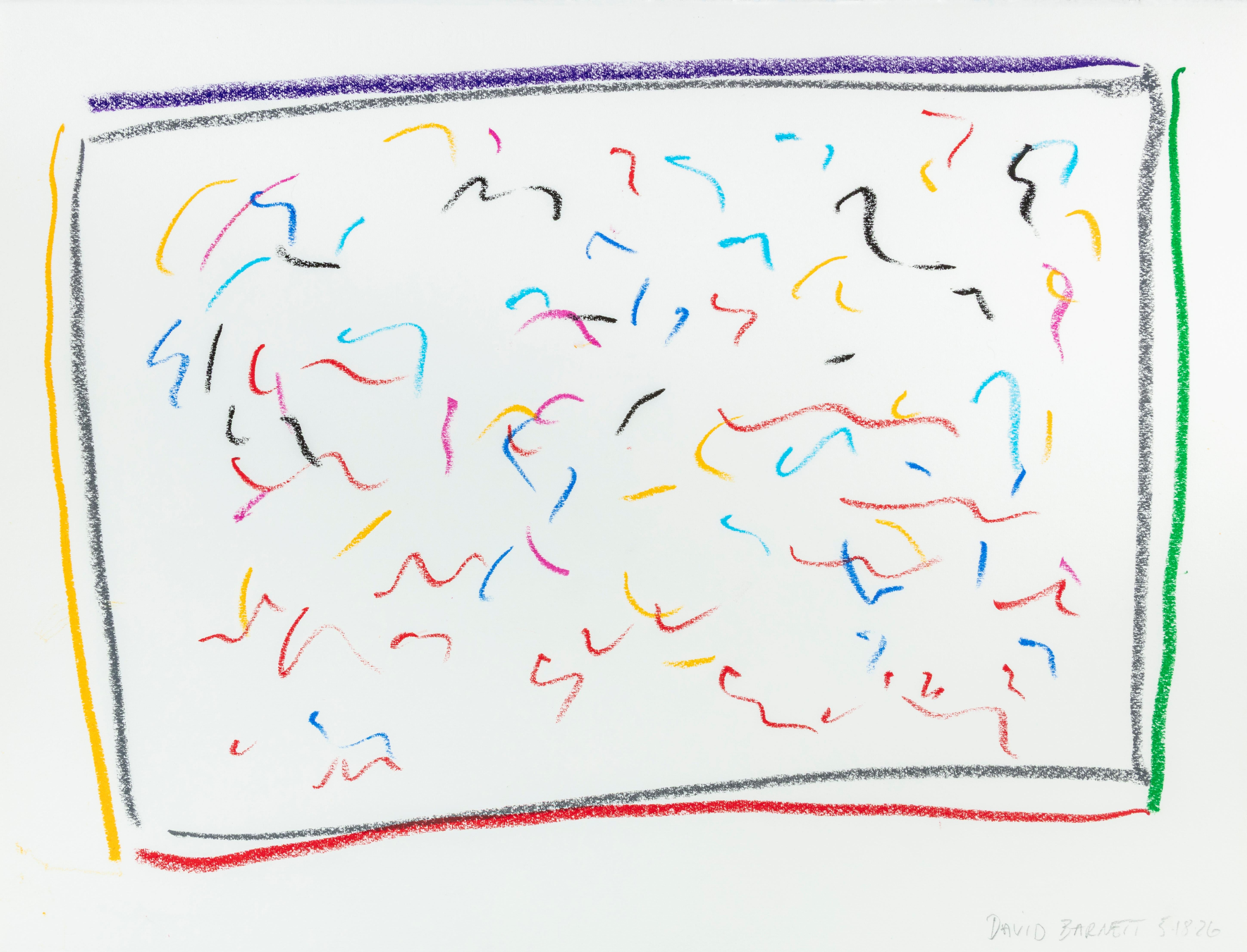 David Barnett Abstract Drawing - Homage to George Gershwin, Drawing #9: I've Got Plenty of Nothing