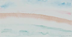 "Beaver Lake Spring," Original Abstract Landscape Watercolour by David Barnett