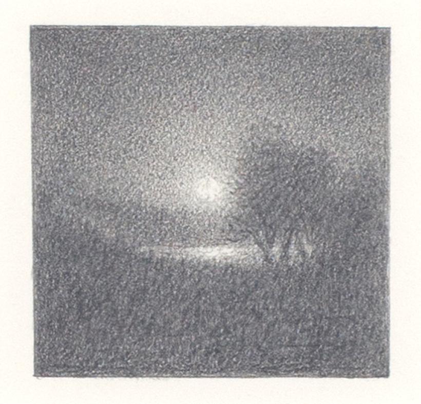 "Light #104, " Original Miniature Graphite on Paper signed by Bill Teeple