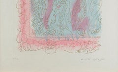 "Les Erophages" Etching & Aquatint with Gold Ink on Paper signed by Andre Masson