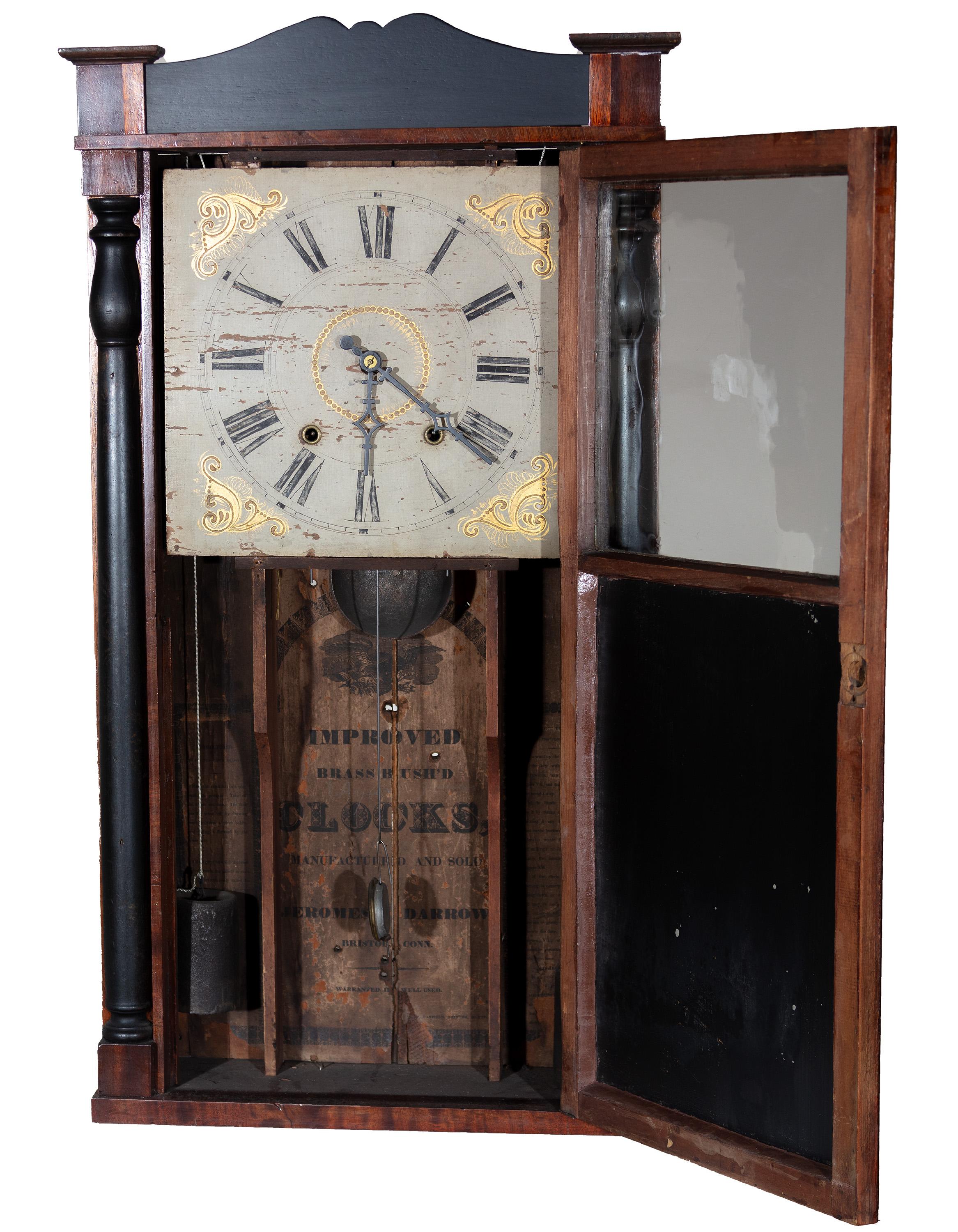 « 30 Hour Clocks avec visage, verre et miroir d'origine - Victorien Art par Jeromes & Darrow